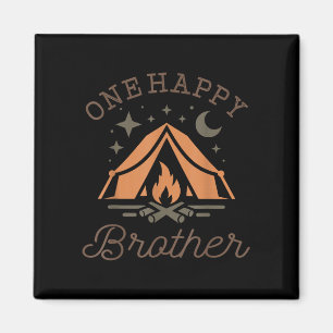 Ein glücklicher Bruder Camper 1. Geburtstag Campin Magnet