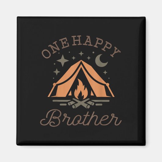 Ein glücklicher Bruder Camper 1. Geburtstag Campin Magnet (Vorne)