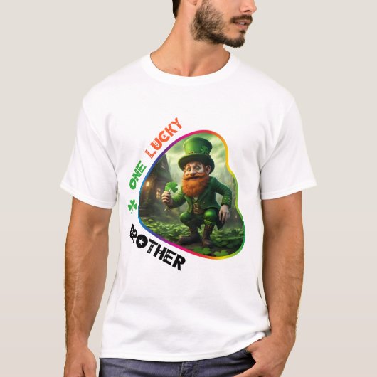 Ein glücklicher Bruder - Leprechauns Fun-Pot T-Shirt (Vorderseite)