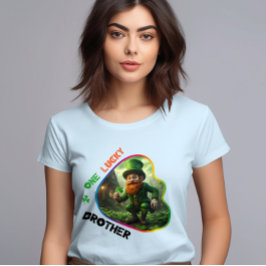 Ein glücklicher Bruder - Leprechauns Fun-Pot T-Shirt