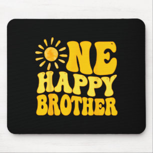 Ein glücklicher Bruder zum Geburtstag erste Reise Mousepad