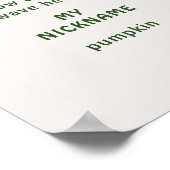 Ein glücklicher Camper 1. Geburtstag Foto Mileston Poster (Ecke)