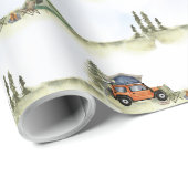 Ein glücklicher Camper-Camping-Junge Geburtstag Geschenkpapier (Rolleneckpunkt)
