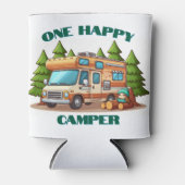 Ein glücklicher Camper Cooler Dosenkühler (Vorderseite)