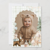 Ein glücklicher Camper Einladung zum ersten Geburt (Rückseite)