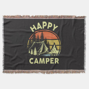 Ein glücklicher Camper Kleinkind Junge Lustiges Ca Decke