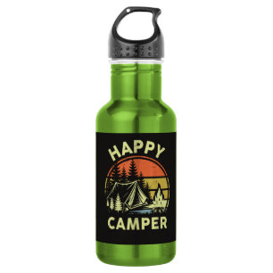 Ein glücklicher Camper Kleinkind Junge Lustiges Ca Edelstahlflasche