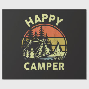 Ein glücklicher Camper Kleinkind Junge Lustiges Ca Geschenkpapier