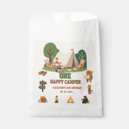 Ein glücklicher Camper Safari Wald 1. Geburtstag Geschenktütchen