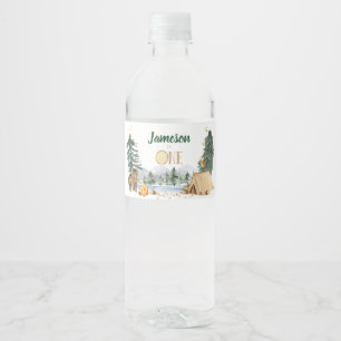 Ein glücklicher Camper Wasserflaschen-Etiketten Wasserflaschenetikett