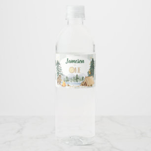 Ein glücklicher Camper Wasserflaschenetiketten Wasserflaschenetikett