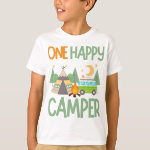 Ein glücklicher Camper zum ersten Geburtstag T - S T-Shirt