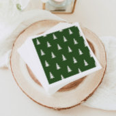 Ein glücklicher Campingplatz mit minimalistischen Serviette