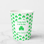 Ein glücklicher Charm ist unterwegs Pappbecher (Vorderseite)