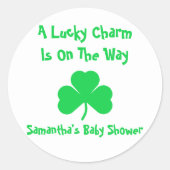 Ein glücklicher Charm ist unterwegs Runder Aufkleber (Vorderseite)