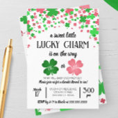 Ein glücklicher Charm, St Patricks Day Gender Reve Einladung