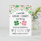 Ein glücklicher Charm, St Patricks Day Gender Reve Einladung (Stehend Vorderseite)