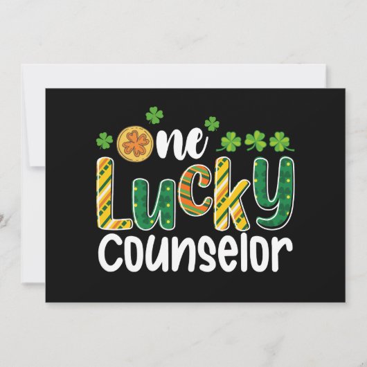 Ein glücklicher Counselor School St Patrick's Day Einladung (Vorderseite)