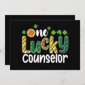 Ein glücklicher Counselor School St Patrick's Day Einladung (Vorne/Hinten)