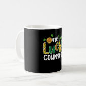 Ein glücklicher Counselor School St Patrick's Day Kaffeetasse (Vorderseite Links)