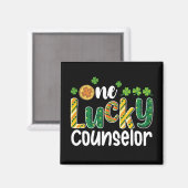 Ein glücklicher Counselor School St Patrick's Day Magnet (Vorderseite/Rückseite)
