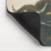 Ein glücklicher Cowboy auf einem sträubenden Mousepad (Ecke)