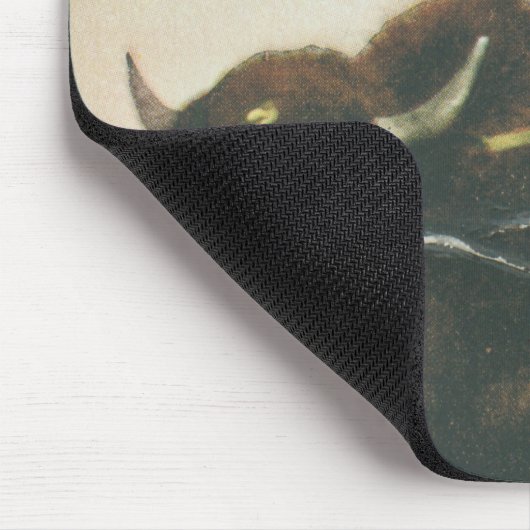 Ein glücklicher Cowboy auf einem sträubenden Mousepad (Ecke)