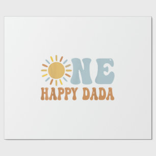 Ein glücklicher Dada der Geburtstagsfeier Geschenkpapier
