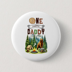 Ein glücklicher Daddy Camper Erster Geburtstag Cam Button