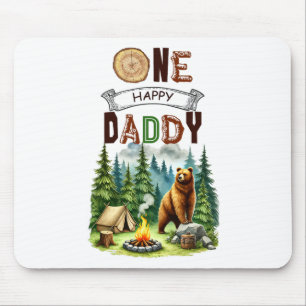 Ein glücklicher Daddy Camper zum ersten Geburtstag Mousepad