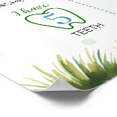 Ein glücklicher Duck Boy Erste-Jahr-Meilenstein-Po Poster (Ecke)