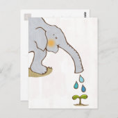 Ein glücklicher Elefant Postkarte (Vorne/Hinten)