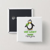 Ein glücklicher Enten-Pinguin Button (Vorne & Hinten)