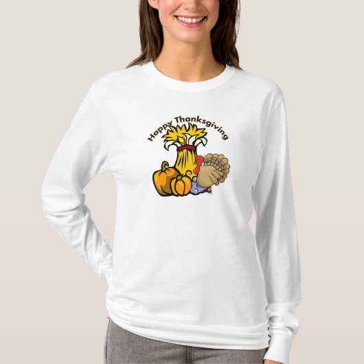 Ein glücklicher Erntedank-Tag T-Shirt (Vorderseite)