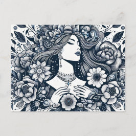 Ein glücklicher Frauentag, der Frauen überall ehrt Postkarte