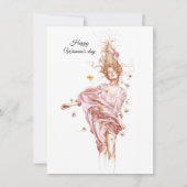Ein glücklicher Frauentag Feiertagskarte (Vorderseite)