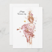 Ein glücklicher Frauentag Feiertagskarte (Vorne/Hinten)