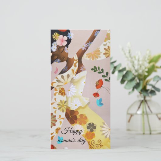 Ein glücklicher Frauentag Feiertagskarte (Stehend Vorderseite)