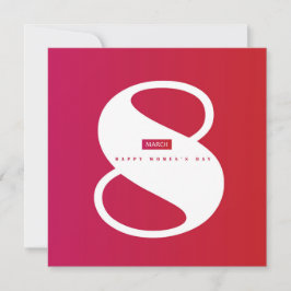 Ein glücklicher Frauentag! Internationaler Urlaub Einladung