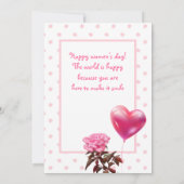 Ein glücklicher Frauentag! Internationaler Urlaub Einladung (Rückseite)