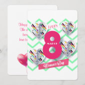 Ein glücklicher Frauentag! Internationaler Urlaub  Feiertagskarte (Vorne/Hinten)