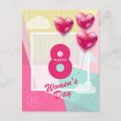Ein glücklicher Frauentag! Internationaler Urlaub Postkarte (Vorderseite)