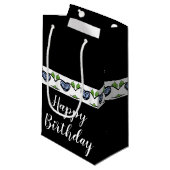 Ein glücklicher Geburtstag Kleine Geschenktüte (Vorderseite Schrägansicht)