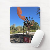 Ein glücklicher Gedanke, ein lustiges Zeichen Mousepad (Mit Mouse)