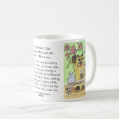 Ein glücklicher Grund-Moment unter Kirschblüten Kaffeetasse (VorderseiteRechts)