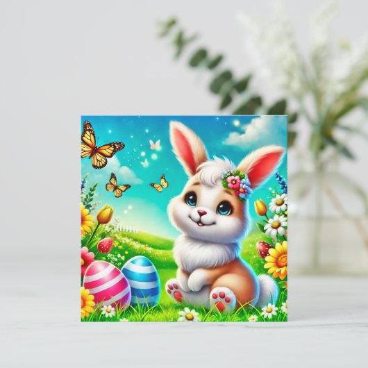 Ein glücklicher Hase (Stehend Vorderseite)