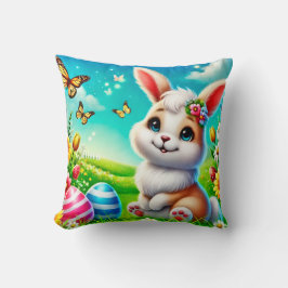 Ein glücklicher Hase Kissen