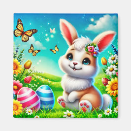 Ein glücklicher Hase Magnet