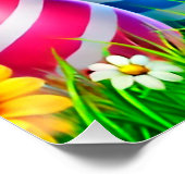 Ein glücklicher Hase Poster (Ecke)