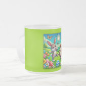 Ein glücklicher Hase und Igel Mattglastasse (Vorderseite Links)